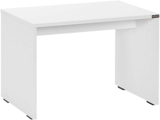 Hanah Home Stylish Coffee Table, Diamond White, 60 x 40 x 43 cm | 100% Melamine Coated Particle Board, 16 mm Thickness | Perfect for Modern Living Rooms & Spaces