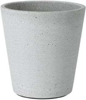 blomus COLUNA Pflanzgefäß, Hellgrau, Polystone, H 14. 5 cm, Ø 14 cm, 65734