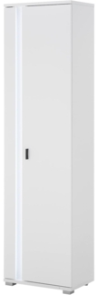 Stauraumschrank Bellport in weiß matt 55 x 200 cm
