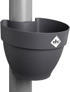 elho Vibia Campana Fallrohrpflanzgefäss 40 - Blumentopf für Regenrohr - vertikaler Garten - 100% recyceltem Plastik - Ø 21. 6 x H 16. 3 cm - Schwarz/Anthrazit