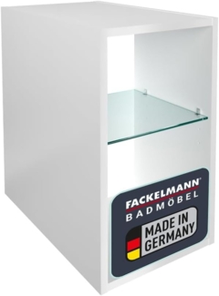 Fackelmann OXFORD Badregal, 2 Fächer, 30 cm breit, Weiß