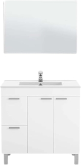 Easy Home Badschrank 2 tlg. Set Atena B8 weiß