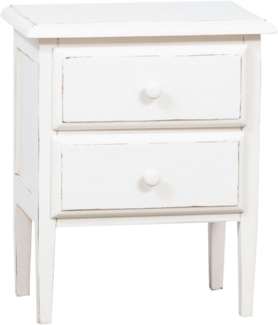 Biscottini Nachttisch aus recyceltem Holz 55 x 35,5 x 65 cm | Nachttisch rustikal | Vintage Nachttische mit antikem Finish