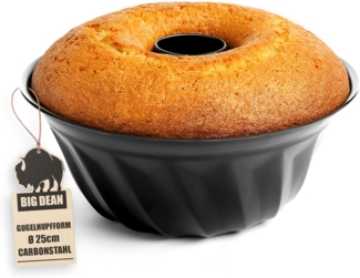 BigDean Gugelhupfform Ø 25 cm antihaftbeschichtet Gugelhupf Backform Kuchenform mit perfekter Hitzeverteilung