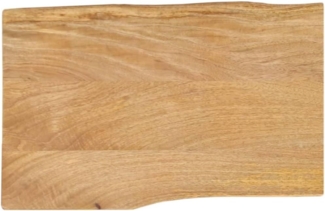 vidaXL Tischplatte mit Baumkante 60x40x2,5 cm Massivholz Mango 370704