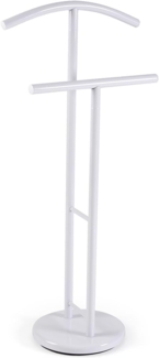 Versa Begna Moderner multifunktionaler Nachttisch mit 2 Kleiderbügeln für Herren- oder Damenkleidung, Maße (H x L x B) 100 x 28,5 x 45 cm, Stahl, Schwarz