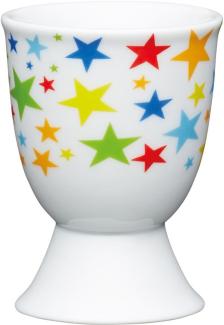 KitchenCraft Brights Stars Eierbecher, Porzellan, Braun, 58 x 7. 35 X 1. 18 cm