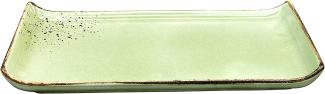 CreaTable 22083 Nature Collection BBQ Servierplatte 33 x 16,5 cm, grün (1 Stück)