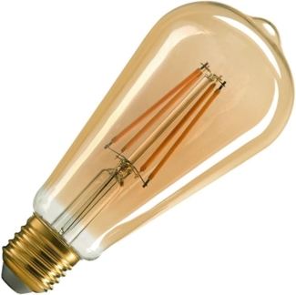 SLV ST64 E27, LED Leuchtmittel gold 7,5W 2500K CRI90 320° - LED Lampen Sockel E27
