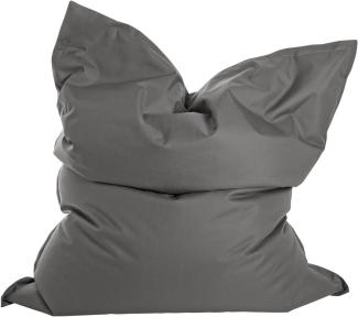 mokebo Sitzsack XXL Outdoor & Indoor 'Der Große', Bean Bag für Kinder & Erwachsene in Deutschland hergestellt, Bodenkissen groß für Balkon oder Wohnung, Sitzkissen mit Füllung, 130x170cm | Anthrazit