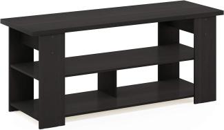 Furinno JAYA Großer TV-Schrank für bis zu 50-Zoll-TV und Ablageflächen, holz, Espresso, 39. 5x39. 5x50. 8 cm