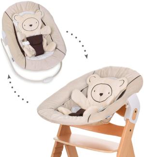 HAUCK 'Hearts Beige' Neugeborenen Aufsatz / Alpha Bouncer 2in1