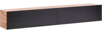 Wandmontierter TV-Schrank GLADSTONE Braun Schwarz