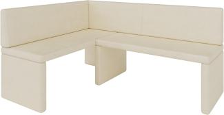 Eckbank Akiko Corner Bench - Eckbankgruppe für Ihrem Esszimmer, Küche modern, Sitzecke, Essecke. Perfekt für Küche, Büro und Rezeption. Solide und Starke Verarbeitung. (Soft 18, 142x196cm Links)