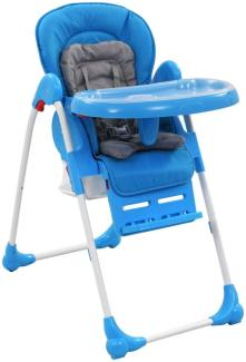 vidaXL Baby Hochstuhl für 6 bis 36 Monaten Verstellbar Klappbar Babystuhl Kinderstuhl Kinderhochstuhl Babyhochstuhl Baby Essstuhl Blau Grau