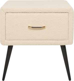 Nachttisch FLAYAT Bouclé Beige