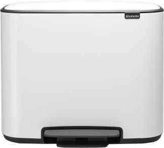 Brabantia Bo Treteimer weiss, 3x11 L Papierkörbe & Mülleimer