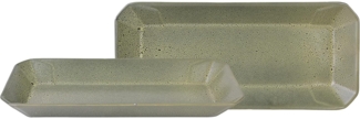 CreaTable 33979 Streat Food Streat Tray Kebab / Satay Teller, grün (1 Set)