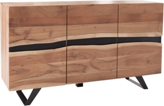 riess-ambiente Sideboard AMAZONAS 150cm natur, Massivholz · Anrichte · Baumkante · Akazie · Kommode · Wohnzimmer