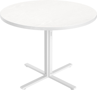 VASAGLE Esstisch, Esszimmertisch, für 4 Personen, Landhausstil, wasserresistente Oberfläche, 80 cm d, 74,8 cm H, vielseitig, eichenfarben, KDTDE082W01