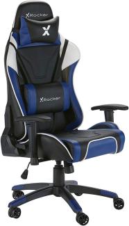 X Rocker Agility eSports Gaming-Bürodrehstuhl - blau/schwarz