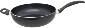 Elo Wok DUCTO, Ø 28 cm, Schwarz, Stielgriff aus Kunststoff, Aluminium, Antihaftversiegelung