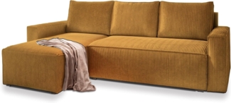 Masseno Ecksofa POTARO mit Schlaffunktion L-Form, Sofa mit Bettkasten