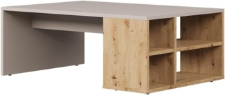 Couchtisch Danny Cashmere 90 x 60 cm mit Regalen Vicco