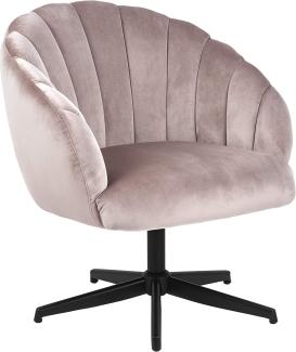 Actona Relaxsessel Sessel Polstersessel Fernsehsessel Altrosa Schwarz Rosa