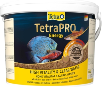 Tetra Pro Energy Multi-Crisps - Premium Fischfutter mit Energiekonzentrat für gesteigerte Vitalität, 10 L Eimer