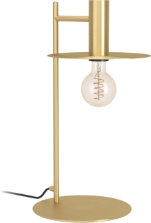 Eglo 900734 Tischleuchte ESCANDELL Stahl messing-gebürstet E27 1X40W L:22cm B:23cm H:47cm mit Kabelschalter