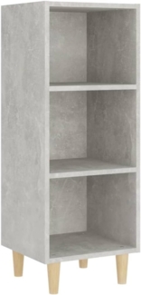 Sideboard Betongrau 34,5 x 32,5 x 90 cm Holzwerkstoff [812379]
