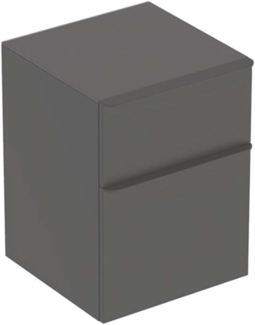 GEBERIT SMYLE SQUARE Seitenschrank 45 cm breit, Anthrazit, 2 Schubladen
