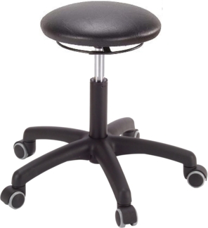 Drehhocker A1S-TR-KL Rl. Kunstleder schwarz Sitz-H. 470-600mm MEY ""