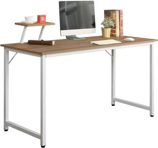 soges Schreibtisch 100x50 cm Computertisch PC Laptop Tisch Arbeitstisch Bürotisch Holz, stabil und langlebig Tisch für Zuhause und Büro, Eiche WK-JK100-OK