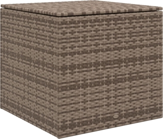 Outsunny Gartenbox für Sitzauflagen, Werkzeug, Kleidung und Spielzeug (Aufbewahrungsbox, 1 St, Auflagenbox), für Garten, Balkon, Terrasse, Braun