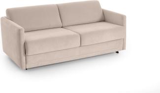 ATLANTIC home collection Schlafsofa Limone, hochwertig gepolstert, beige, Dauerschläfer mit 140/200 Liegefläche, 193 x 93 x 90 cm, BxTxH: 181 x 93 x 80 cm