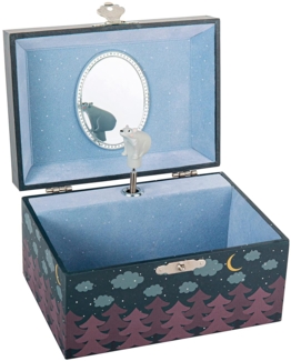 Phosphoreszierende Spieldose Bear in Forest