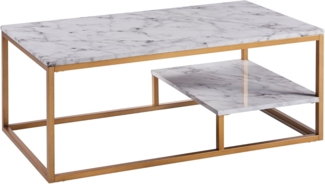 Versanora Marmo Modern Holz Marmoreffekt Couchtisch Wohnzimmer VNF-00036