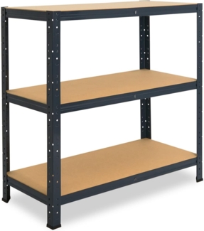 shelfplaza HOME 90x80x45 cm Schwerlastregal in anthrazit mit 3 Böden und 175 kg Traglast pro Boden