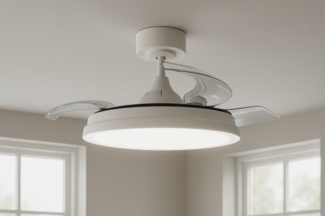 MeLiTec LED Deckenleuchte Deckenleuchte mit Ventilator, RGB Laufband, DV07, weiß, LED wechselbar, stufenlos einstellbar, Deckenventilator mit Beleuchtung, RGB, dimmbar, leise, Fernbedienung