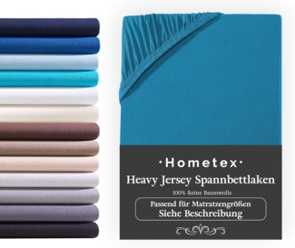 Hometex Premium Textiles Spannbettlaken Boxspringbett Spannbettlaken für hohe Matratzen, Jersey, Gummizug: rundum, Premium Qualität 160 g/m² feinster Baumwolle