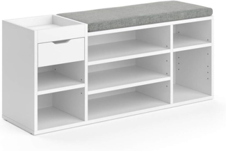 Vicco Schuhbank Weiß 101.1 x 45 cm, Eleon