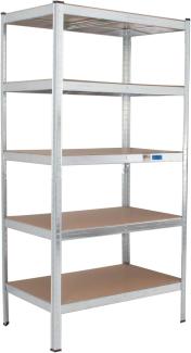 Schwerlastregal 180x90x60cm Lagerregal Werkstattregal Weitspannregal Traglast 875 kg