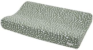 Meyco Wickelauflagenbezug - Wickelbezug Baby - 50x70 cm - Cheetah - Forest Green
