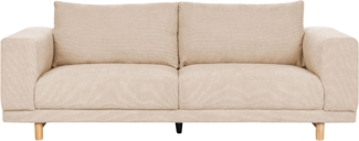 3-Sitzer Sofa Cord beige NIVALA