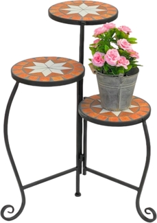 Blumentreppe Merano 12020 Mosaik 55cm Blumenständer Blumenregal Blumenhocker