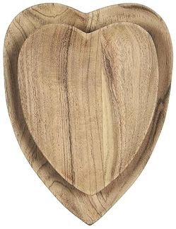 2er Set Holzschalen Herzfömig Holzschale Schale Herzform Ib Laursen 17058-00