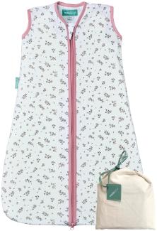 molis&co. Baby Schlafsack Sommer. 100% Baumwolle (Oeko-TEX 100). 0.5 Tog Sommerschlafsack Atmungsaktiv Babyschlafsack 70 cm für Jungen Mädchen Neugeborene 0-6 Monate. Bloom Pink.