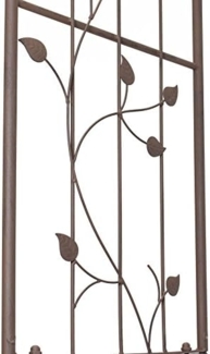 Rosenbogen "Provencal" aus Metall in Rost Optik, Rosengitter, Rankgitter, Rankbogen, Torbogen, Gartendeko für Draußen